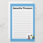 運動場の友人を持つ幼稚園のMaisy 便箋 (正面/裏面)