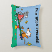 運動場のMaisyそして正気でないシーソー アクセントクッション (正面(垂直))