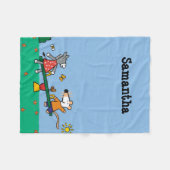 運動場のMaisyそして正気でないシーソー フリースブランケット (正面(横))