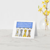 運動学者としての卒業おめでとう カード (黄色い花)