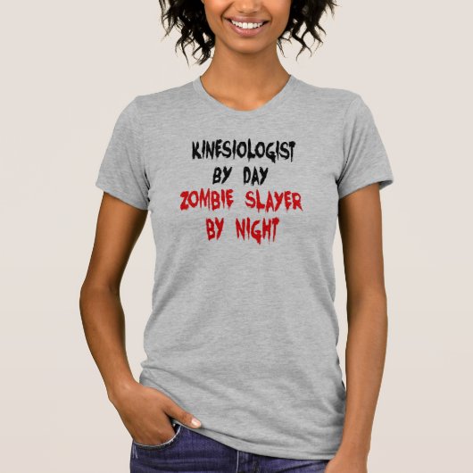 運動学者ゾンビジョーク Tシャツ (正面)
