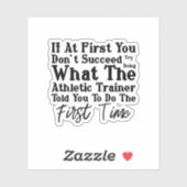 運動指導者が言ったとおりをやってみろ シール (シート)