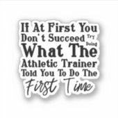 運動指導者が言ったとおりをやってみろ シール (正面)