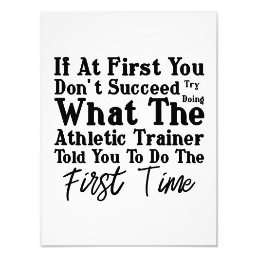 運動指導者が言ったとおりをやってみろ フォトプリント            (正面)