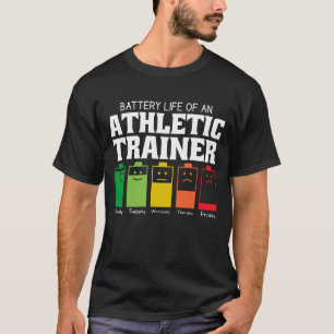 運動指導者の電池寿命 Tシャツ