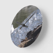 運動時計の水 ラウンド壁時計 (傾斜)