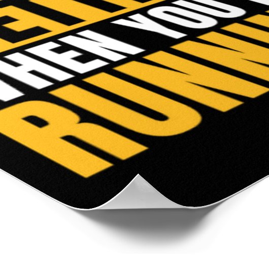 運動競技で走はクロスカントリーの生活が良い ポスター (角)