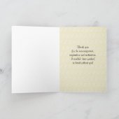 運動競技のスポーツコーチのランナーは感謝していしています サンキューカード (内部)