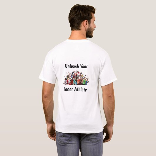 運動能力とパフォーマンスTシャツ Tシャツ (裏面フル)