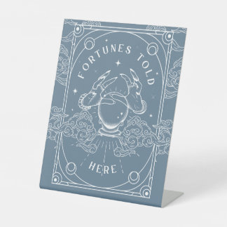 運勢がここで青く語った 台座サイン