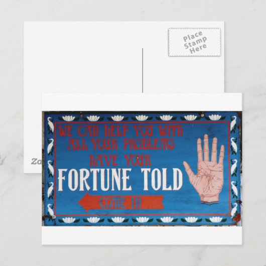 運勢は衰えた ポストカード (正面/裏面)