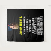 運命がトランプ大統領にささやく タペストリー (正面(横))