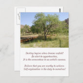 運命が始まる…グリーティングカード ポストカード (正面/裏面)