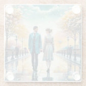 運命が我々を結んだ ガラスコースター (裏面)