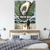 運命が決まる キャンバスプリント (インサイチュ (寝室))