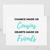 運命が私たちを従兄弟に、 心が友達に 2 シーズンカード (正面/裏面)