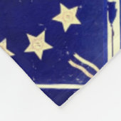 運命しかし服従-セントオーガスティンの青 フリースブランケット (角)