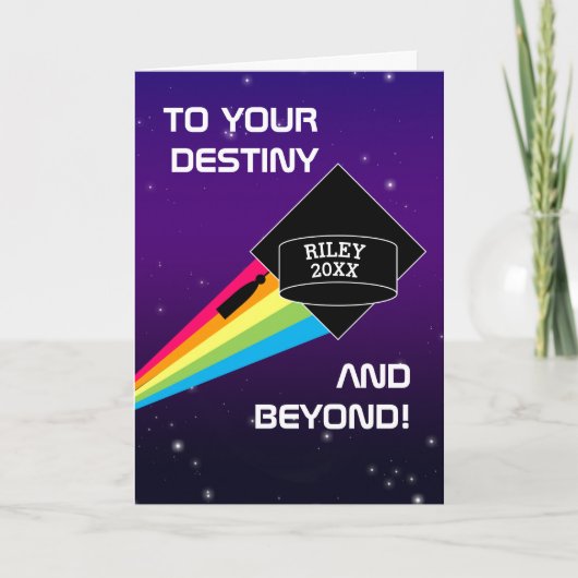 運命と卒業カードを超えて カード (正面)