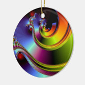 運命のシンプルなねじれ セラミックオーナメント (左)