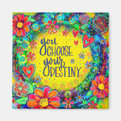 運命のフローラおもしろいを感動的選択 マグネット (正面)