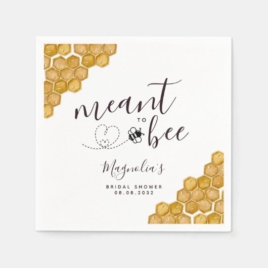 運命のブライダルシャワー スタンダードカクテルナプキン (正面)