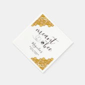 運命のブライダルシャワー スタンダードカクテルナプキン (角)