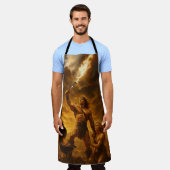 運命のヘラ エプロン (着用した状態)