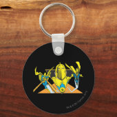 運命のヘルメット キーホルダー (正面)