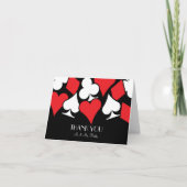 運命のラスベガスの結婚式はメッセージカード感謝していしています サンキューカード (正面)