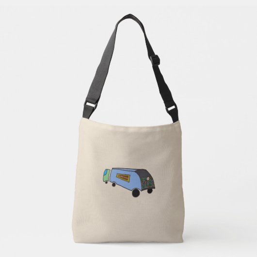 運命のロゴの明るい面 クロスボディバッグ (正面)