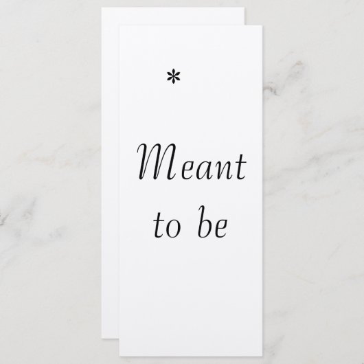 「運命の出会い」ウェディング招待状 招待状 (正面/裏面)