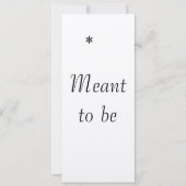 「運命の出会い」ウェディング招待状 招待状 (正面)