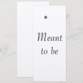 「運命の出会い」結婚式招待状 招待状 (正面/裏面)