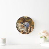 運命の変化の寓話(油o ラウンド壁時計 (ホーム)