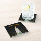 運命の女神のロウソクの行列 ガラスコースター (アングル)