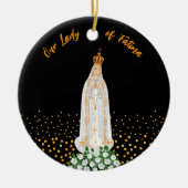 運命の女神のロウソクの行列 セラミックオーナメント (正面)