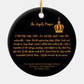 運命の女神のロウソクの行列 セラミックオーナメント (裏面)