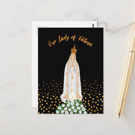 運命の女神のロウソクの行列 ポストカード (正面/裏面インサイチュ)