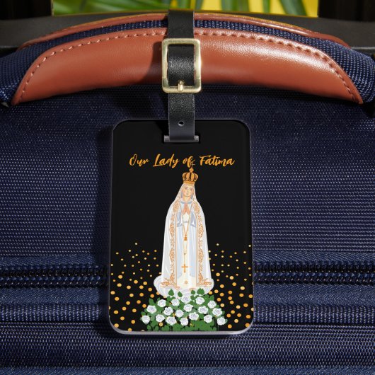 運命の女神のロウソクの行列 ラゲッジタグ (正面インサイチュ2)