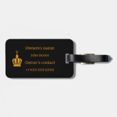 運命の女神のロウソクの行列 ラゲッジタグ (裏面横)