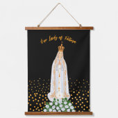 運命の女神のロウソクの行列 吊り下げ型タペストリー (正面)