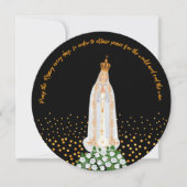 運命の女神のロウソクの行列 招待状 (正面)