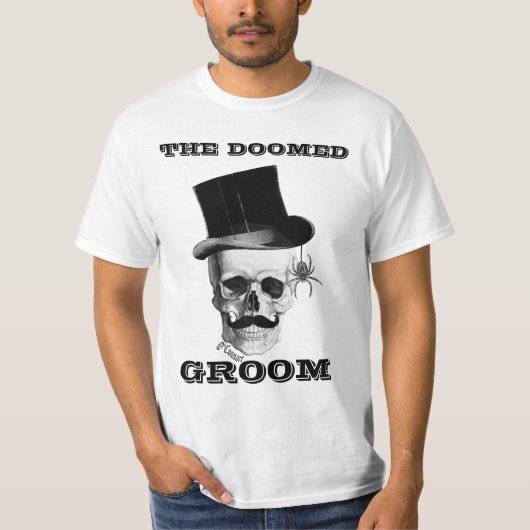 運命の定おもしろいめられた結婚デザイン Tシャツ (正面)