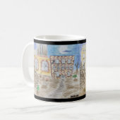 運命の定められた機械の壊れた工場 コーヒーマグカップ (正面左)