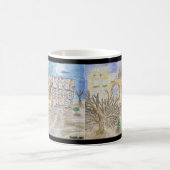 運命の定められた機械の壊れた工場 コーヒーマグカップ (中央)