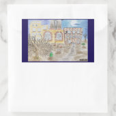 運命の定められた機械の壊れた工場 長方形シール (バッグ)