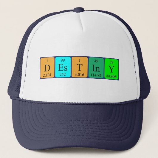 運命の定期テーブル名hat キャップ (正面)