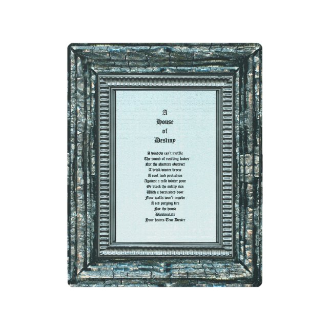 運命の家 メタルプリント (正面)