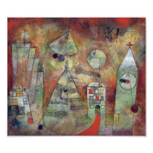 運命の時、45分の3から12まで |ポール・クレー | フォトプリント            (正面)