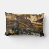 運命の歯車(エドワード・バーン=ジョーンズ作) ランバークッション (裏面)